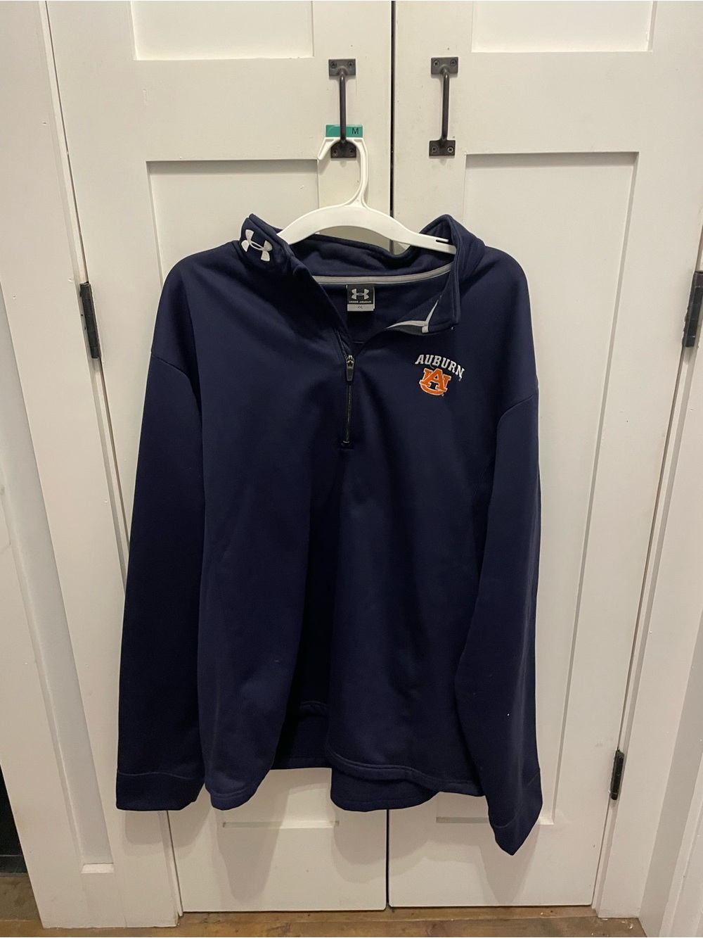 Under Armour Navy Auburn Half-Zip Hoodie Jacket
